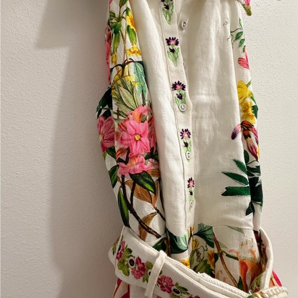 HEMANT & NANDITA floral belted dress - Picture 8 of 9